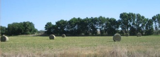 haystacks in Nebraska